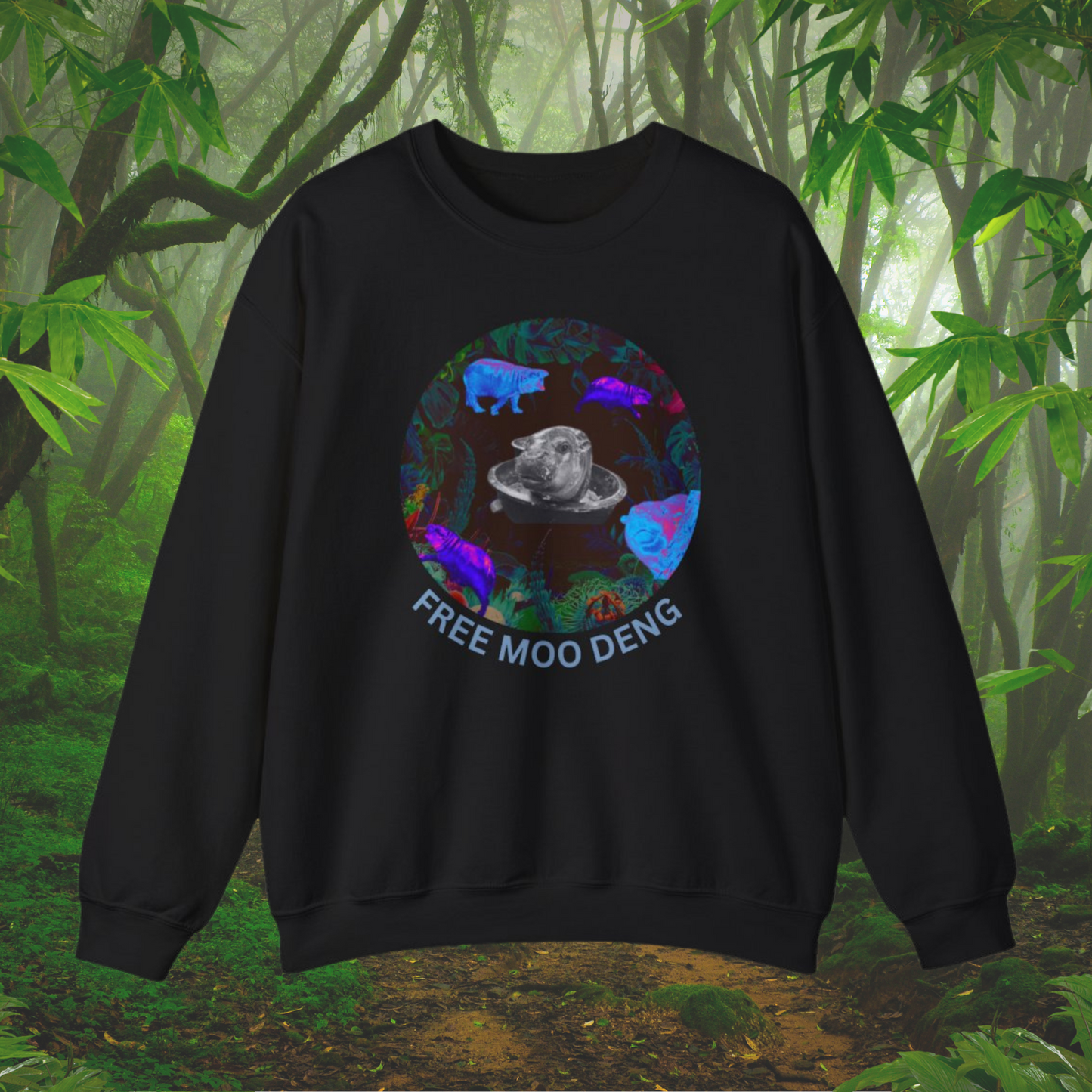 FREE MOO DENG Crewneck Sweatshirt